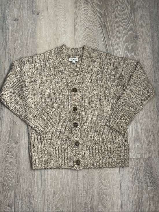Lucky Brand Sweaters - Women Casual V-Neck Button Cardigan Sweater - Beige
